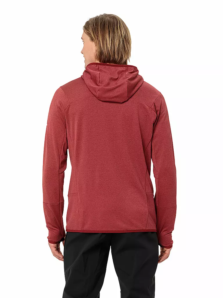 VAUDE | Chaqueta de forro polar Monviso para hombre | Rojo oscuro