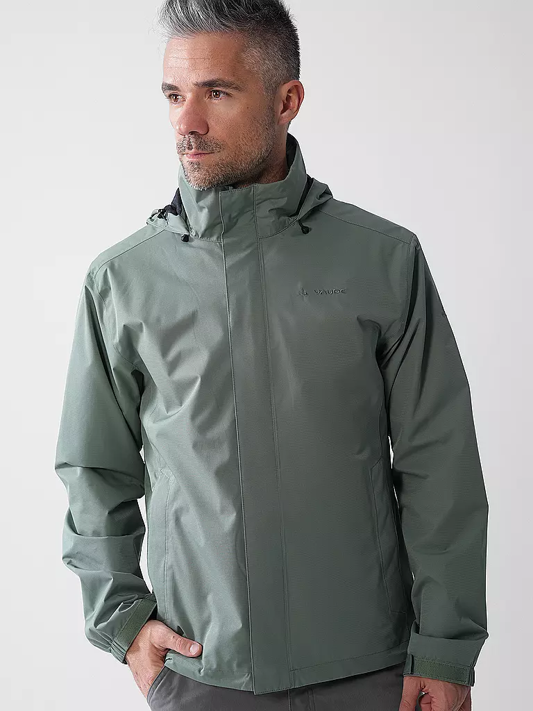 VAUDE | Chaqueta de lluvia Escape Light para hombre | Verde oscuro