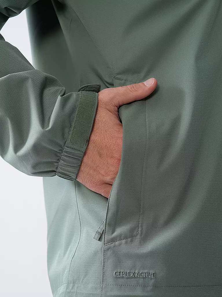 VAUDE | Chaqueta de lluvia Escape Light para hombre | Verde oscuro