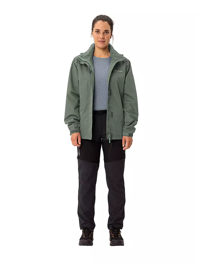 VAUDE | Chaqueta de lluvia Escape Light para mujer | Verde claro