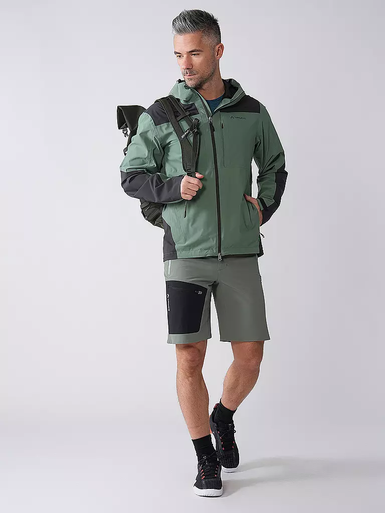 VAUDE | Chaqueta de senderismo para hombre Elope Hoodie | Oliva
