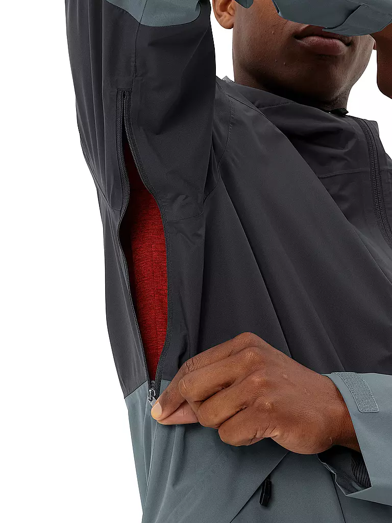 VAUDE | Chaqueta de senderismo para hombre Neyland 2.5L con capucha | Negro