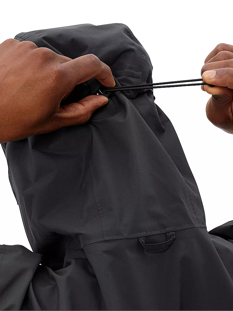 VAUDE | Chaqueta de senderismo para hombre Neyland 2.5L con capucha | Negro