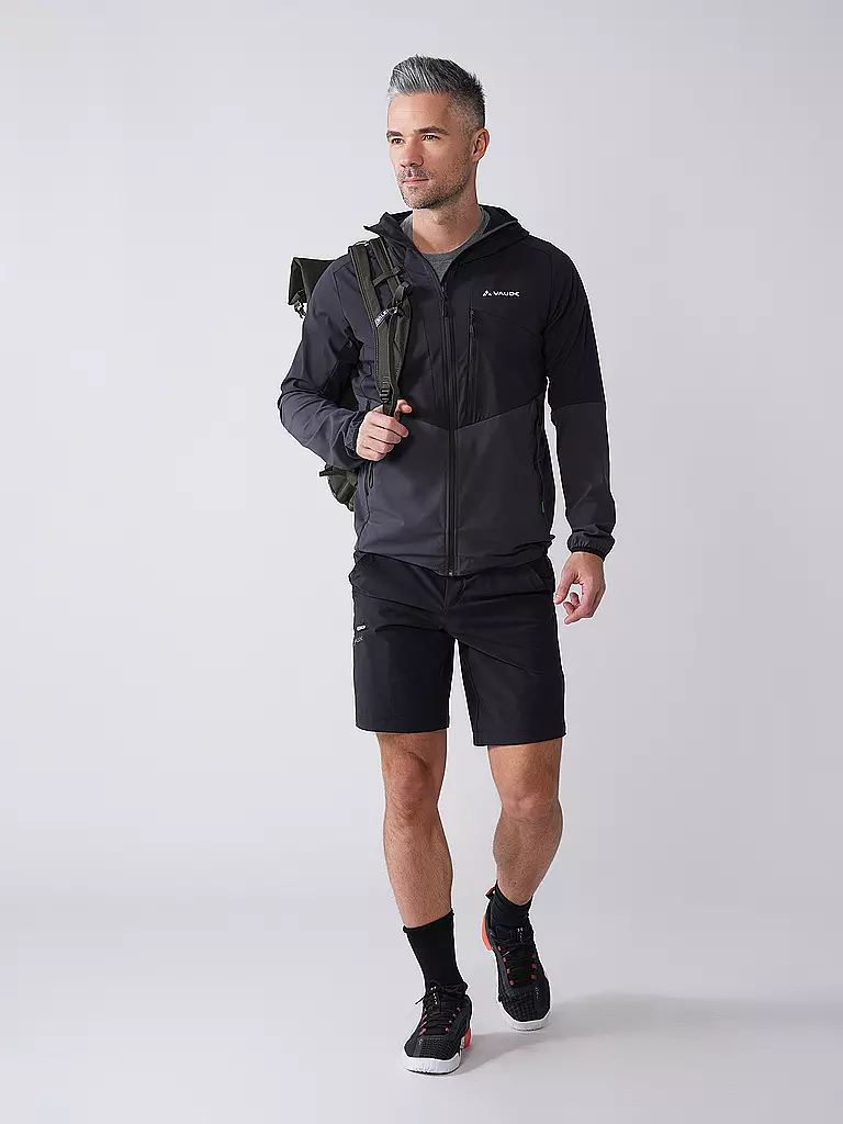 VAUDE | Chaqueta de senderismo para hombre Tekoa con capucha | Negro