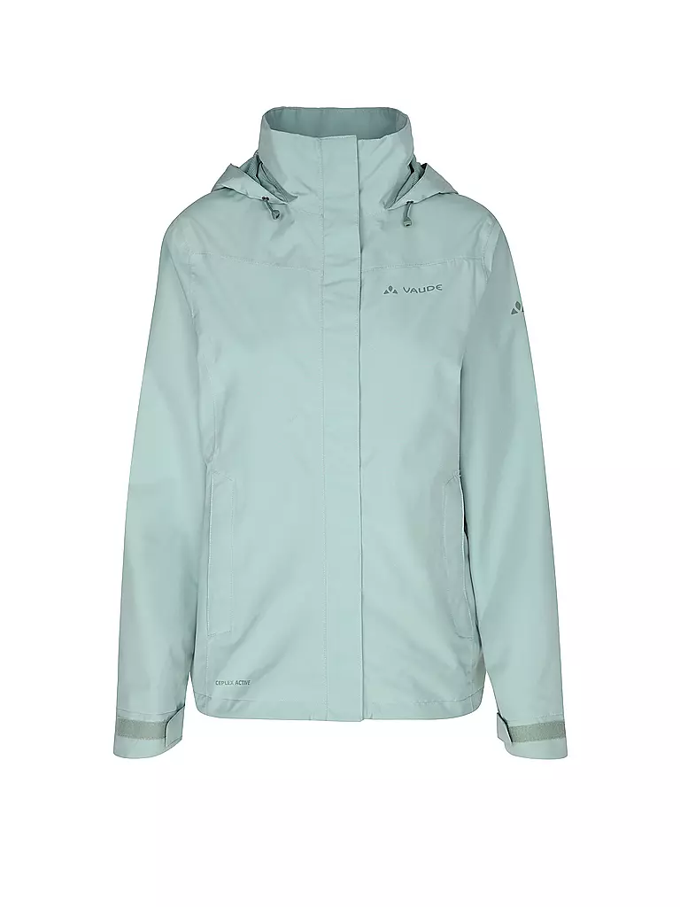 VAUDE | Chaqueta de senderismo para mujer Amiata 2L con capucha | Verde claro