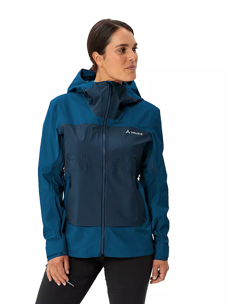 VAUDE | Chaqueta de senderismo para mujer Croz Alpine 3L Hoodie |