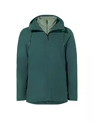 VAUDE | Chaqueta de senderismo para mujer Mineo 3in1 con capucha | Verde oscuro
