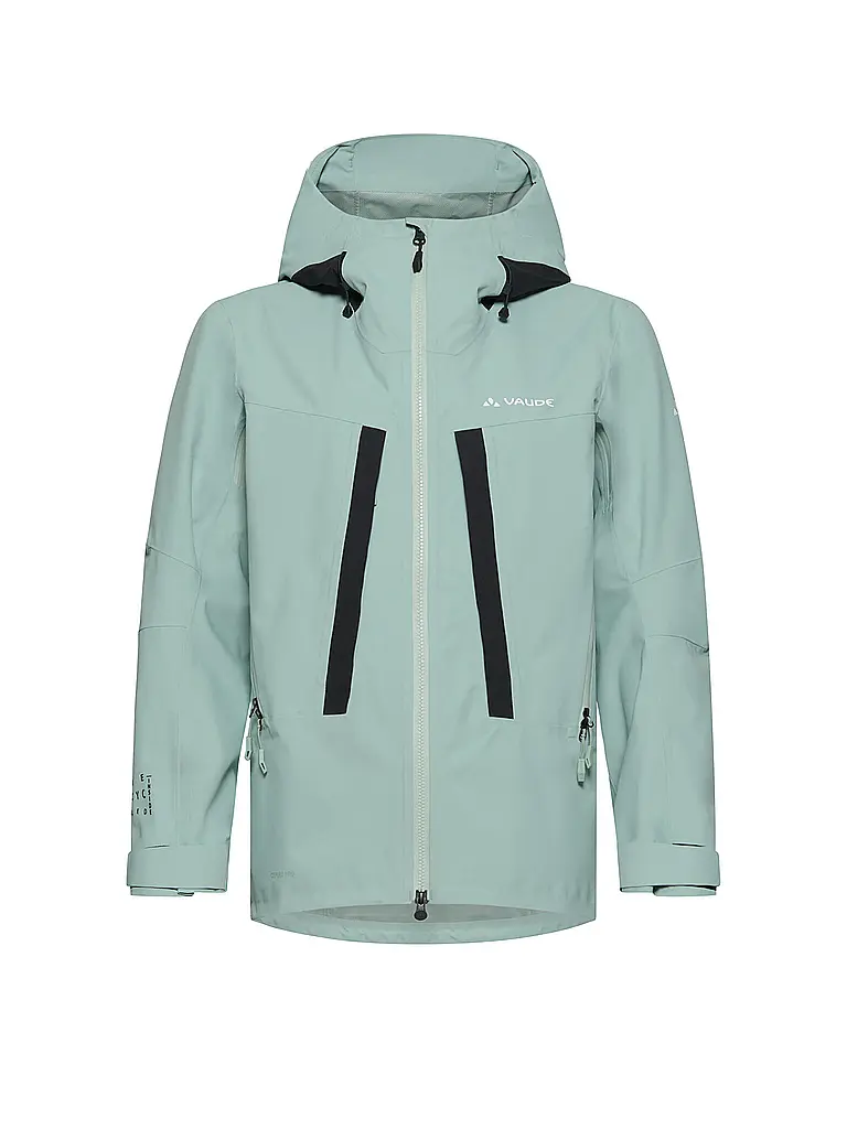 VAUDE | Chaqueta de touring para mujer Monviso 2,5L con capucha | Verde claro