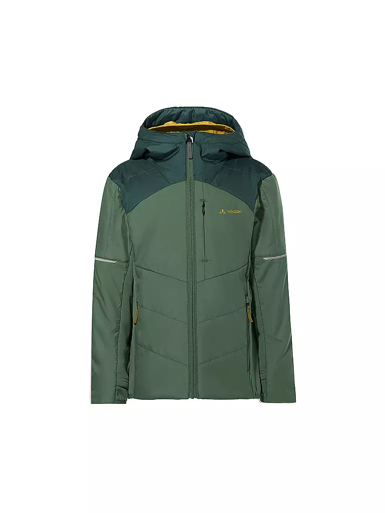VAUDE | Chaqueta híbrida con capucha Capacida II para niños | Verde oscuro