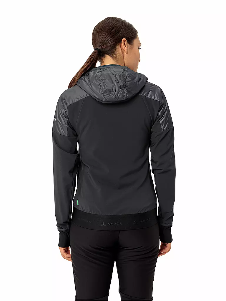 VAUDE | Chaqueta híbrida Larice con capucha para mujer | Negro