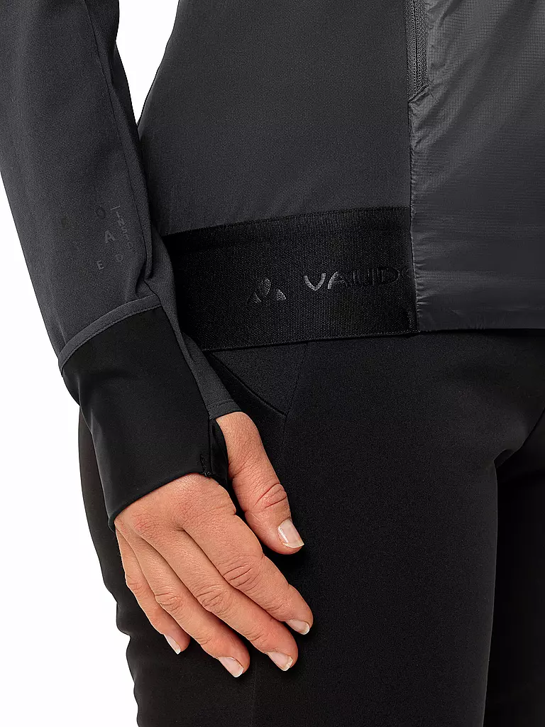 VAUDE | Chaqueta híbrida Larice con capucha para mujer | Negro