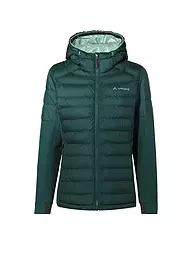VAUDE | Chaqueta híbrida para mujer Elope Thermo Hoodie | Verde oscuro
