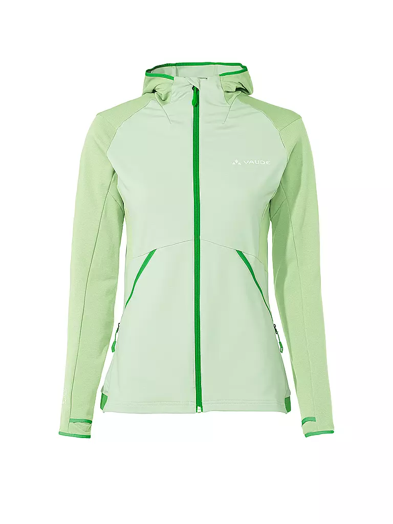 VAUDE | Chaqueta polar con capucha Scopi para mujer | Verde claro