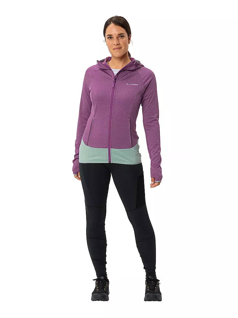 VAUDE | Chaqueta polar con capucha Tekoa II para mujer | Lila