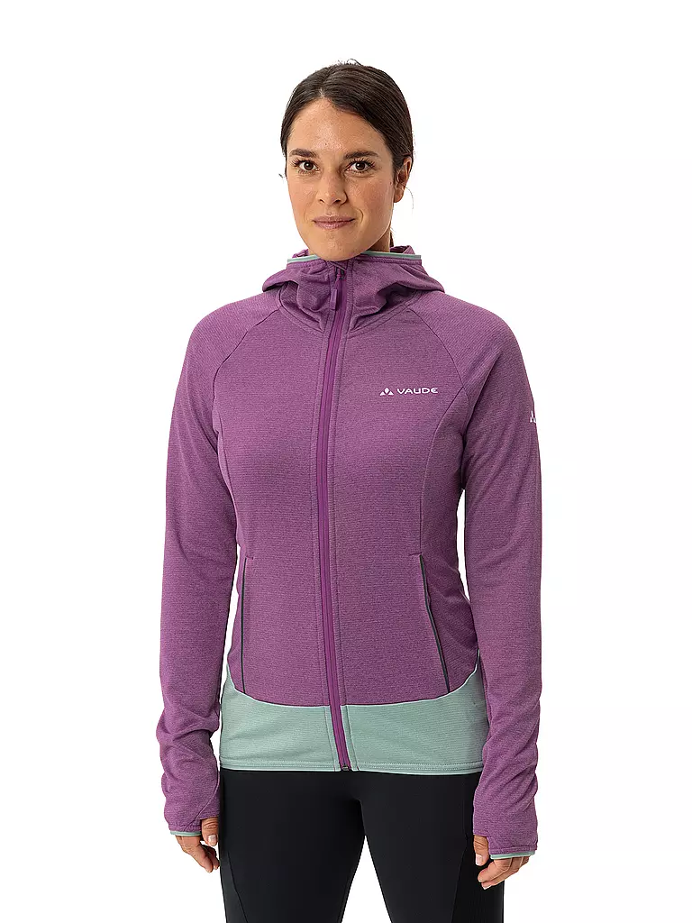 VAUDE | Chaqueta polar con capucha Tekoa II para mujer | Lila