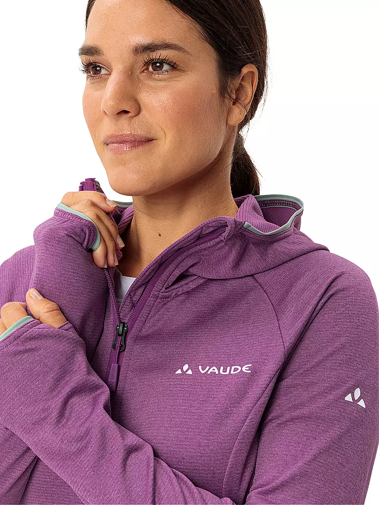 VAUDE | Chaqueta polar con capucha Tekoa II para mujer | Lila