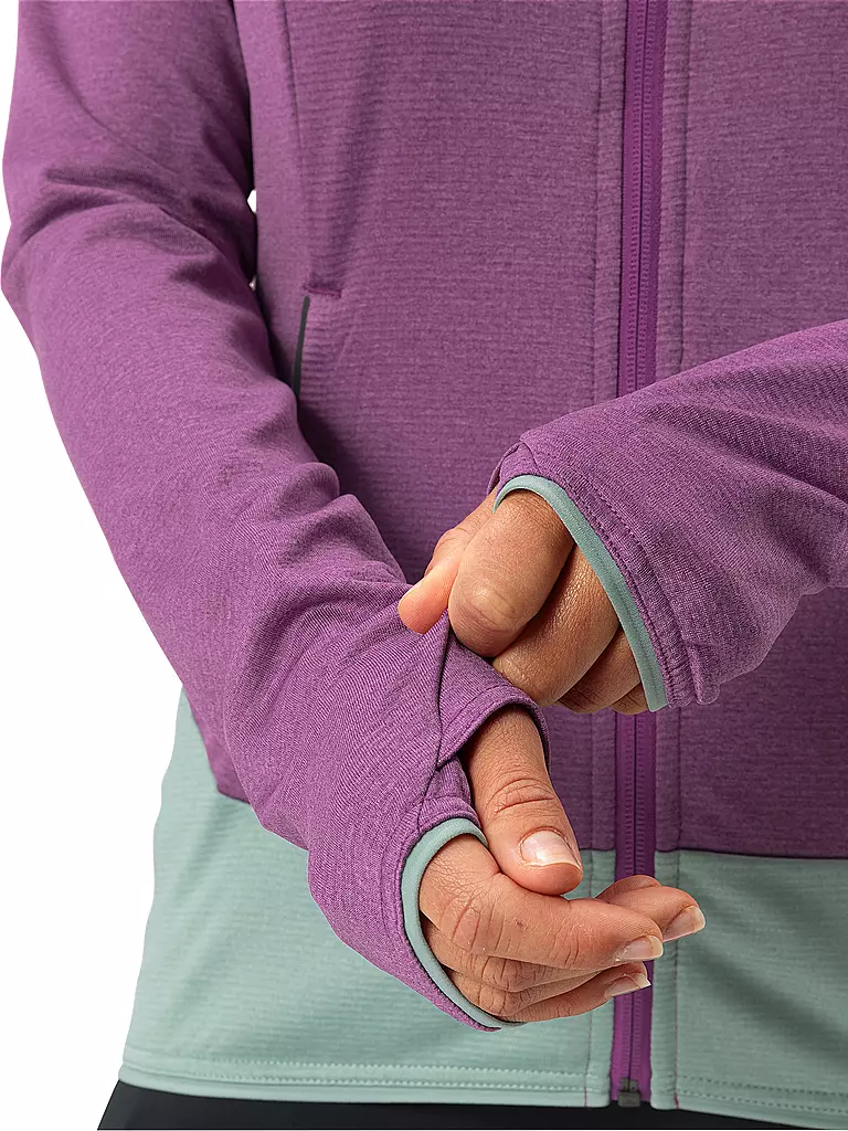 VAUDE | Chaqueta polar con capucha Tekoa II para mujer | Lila