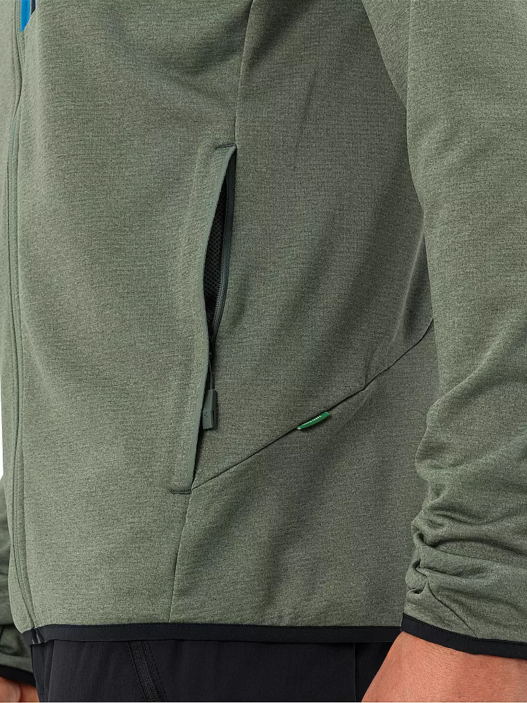 VAUDE | Chaqueta polar con capucha Tekoa para hombre | Oliva