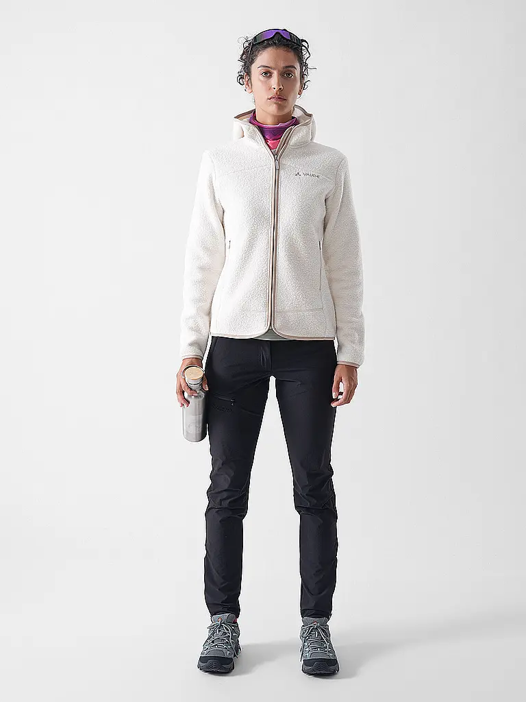 VAUDE | Chaqueta polar de mujer Kathi Polar Hoodie | Crema