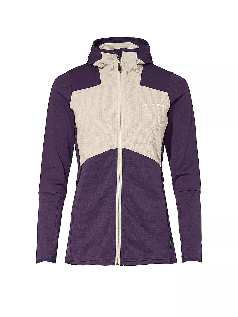 VAUDE | Chaqueta polar de touring para mujer Monviso Grid Fleece | Lila
