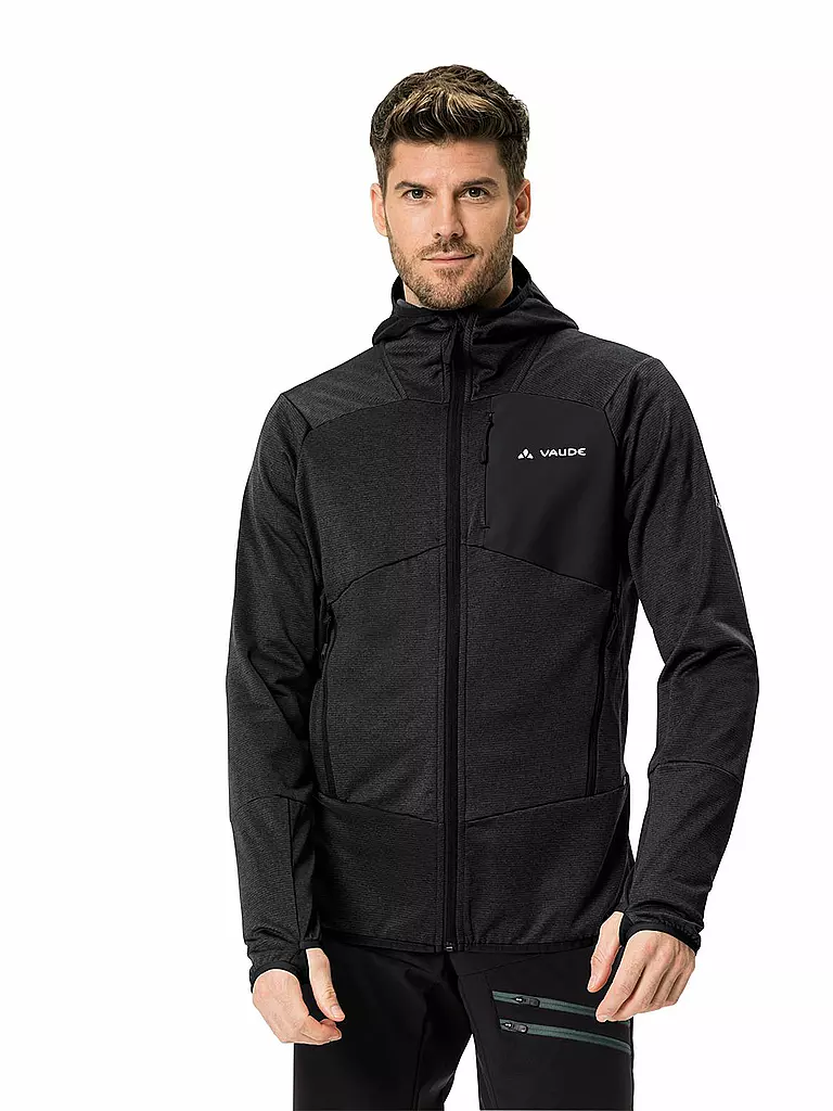VAUDE | Chaqueta polar Monviso para hombre | Negro