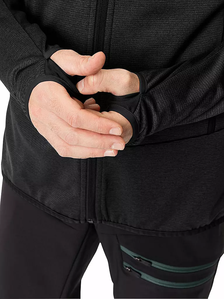 VAUDE | Chaqueta polar Monviso para hombre | Negro