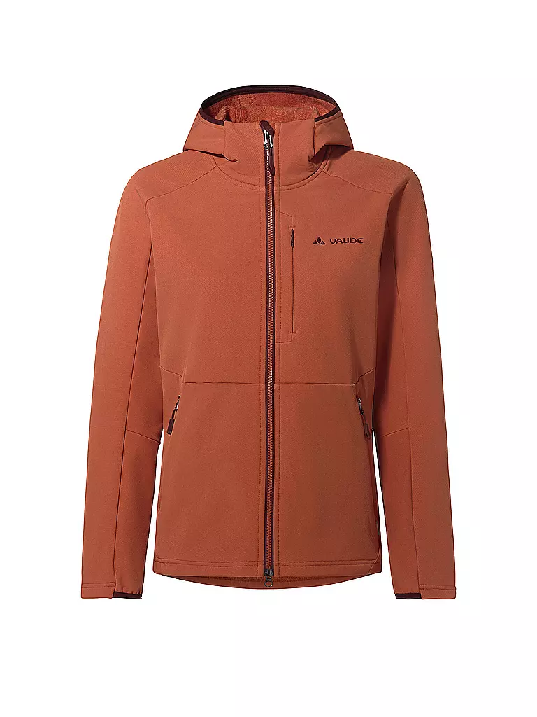 VAUDE | Chaqueta polar para mujer Elope Stormfleecec con capucha | Naranja