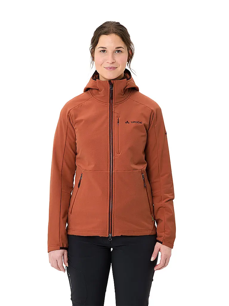 VAUDE | Chaqueta polar para mujer Elope Stormfleecec con capucha | Naranja