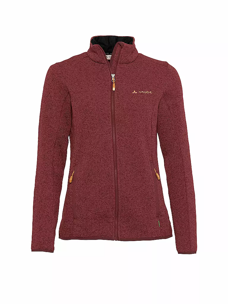 VAUDE | Chaqueta polar para mujer Rienza IV | Rojo oscuro