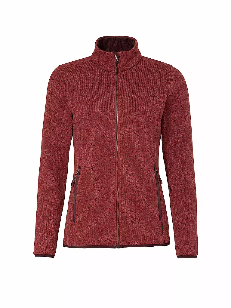 VAUDE | Chaqueta polar para mujer Rienza IV | Rojo oscuro