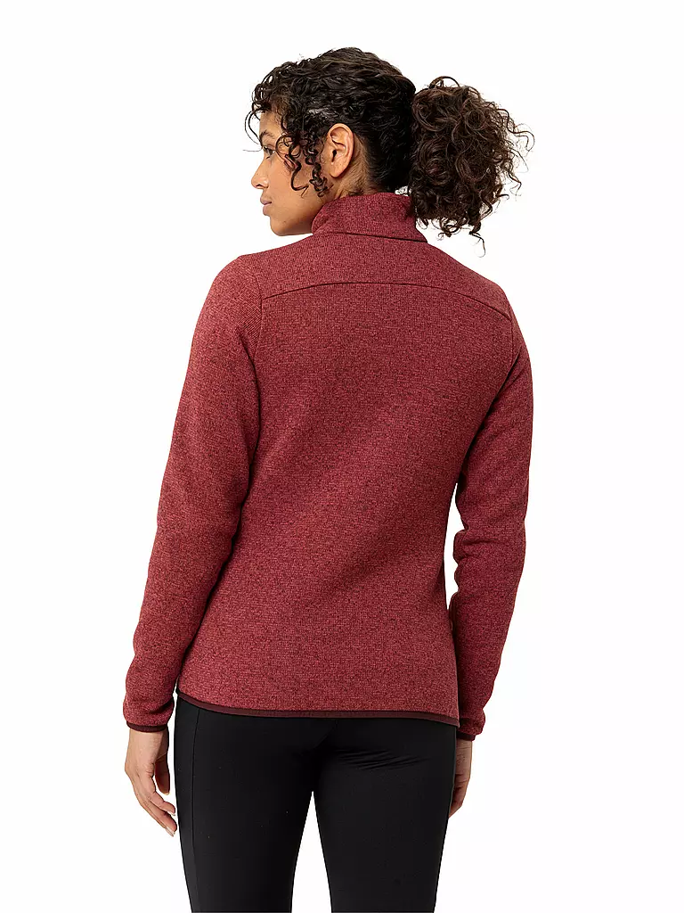 VAUDE | Chaqueta polar para mujer Rienza IV | Rojo oscuro