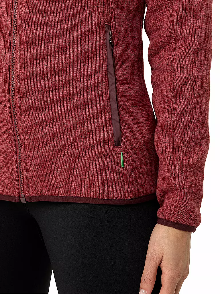 VAUDE | Chaqueta polar para mujer Rienza IV | Rojo oscuro