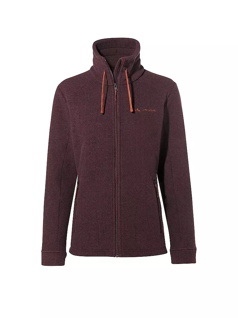 VAUDE | Chaqueta polar Skomer para mujer | Rojo oscuro