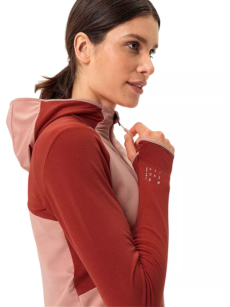 VAUDE | Damen Fleecejacke Scopi Hoodie | Rosa