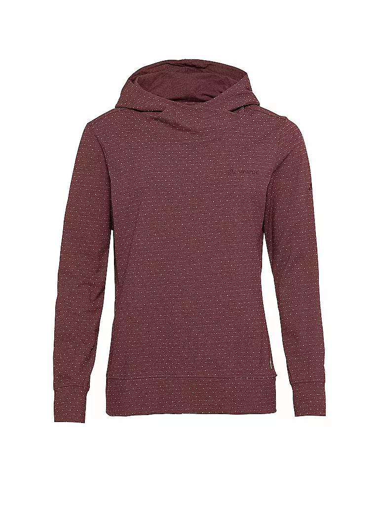 VAUDE | Damen Hoodie Tuenno | Rojo oscuro