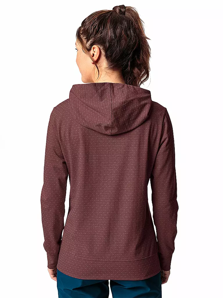 VAUDE | Damen Hoodie Tuenno | Rojo oscuro