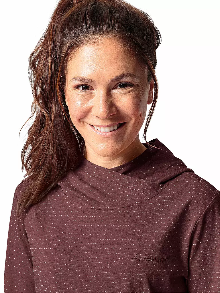VAUDE | Damen Hoodie Tuenno | Rojo oscuro