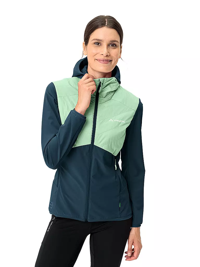 VAUDE | Damen Hybridjacke Brenva Hoodie | Azul oscuro