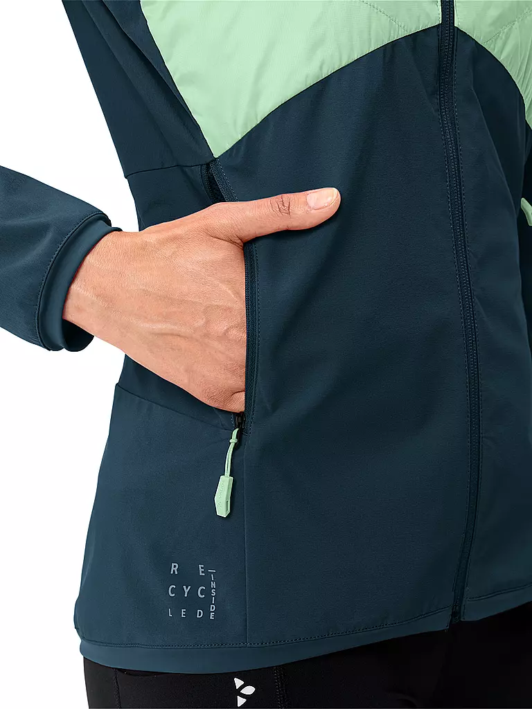 VAUDE | Damen Hybridjacke Brenva Hoodie | Azul oscuro