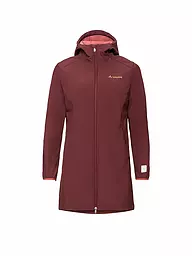 VAUDE | Damen Softshellparka Moena  warm Hoodie | Rojo oscuro