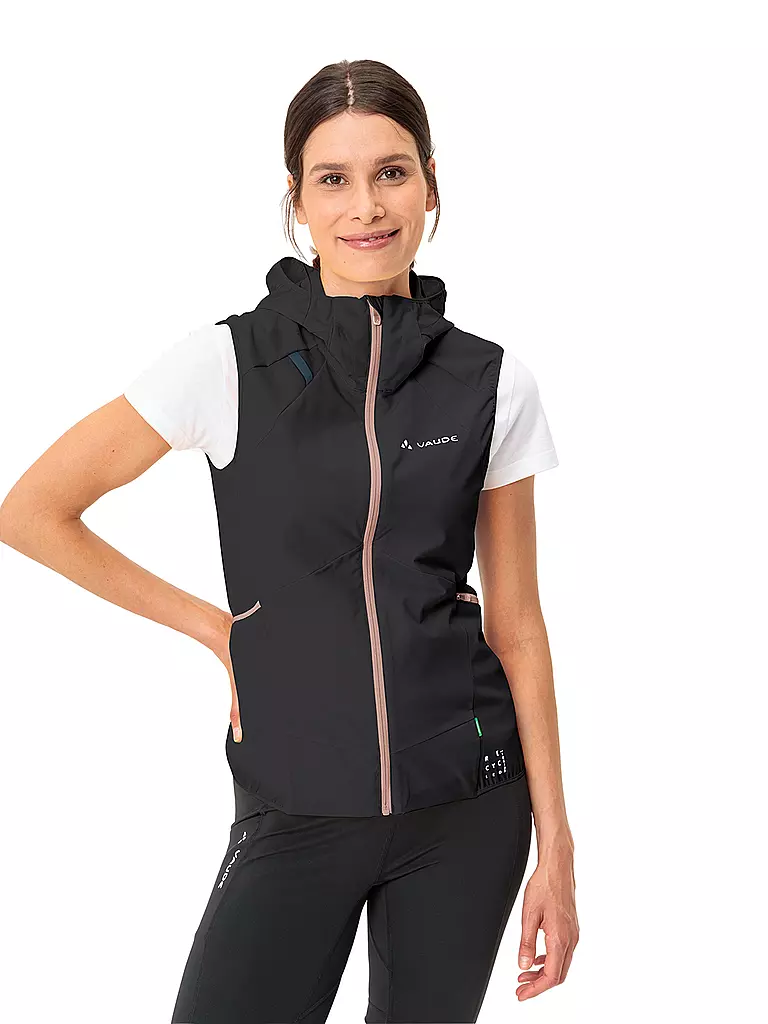 VAUDE | Damen Weste Scopi Hoodie | Negro