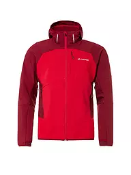 VAUDE | Herren Softshelljacke Larice  Hoodie | Rojo oscuro