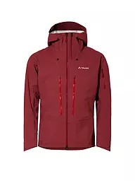 VAUDE | Herren Tourenjacke Monviso 3L | Rojo oscuro