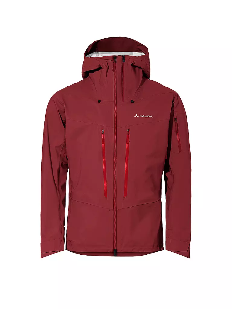 VAUDE | Herren Tourenjacke Monviso 3L | Rojo oscuro
