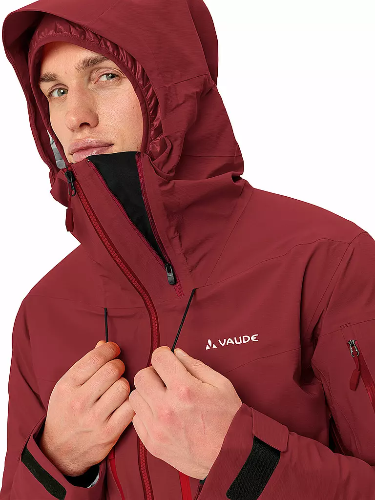 VAUDE | Herren Tourenjacke Monviso 3L | Rojo oscuro