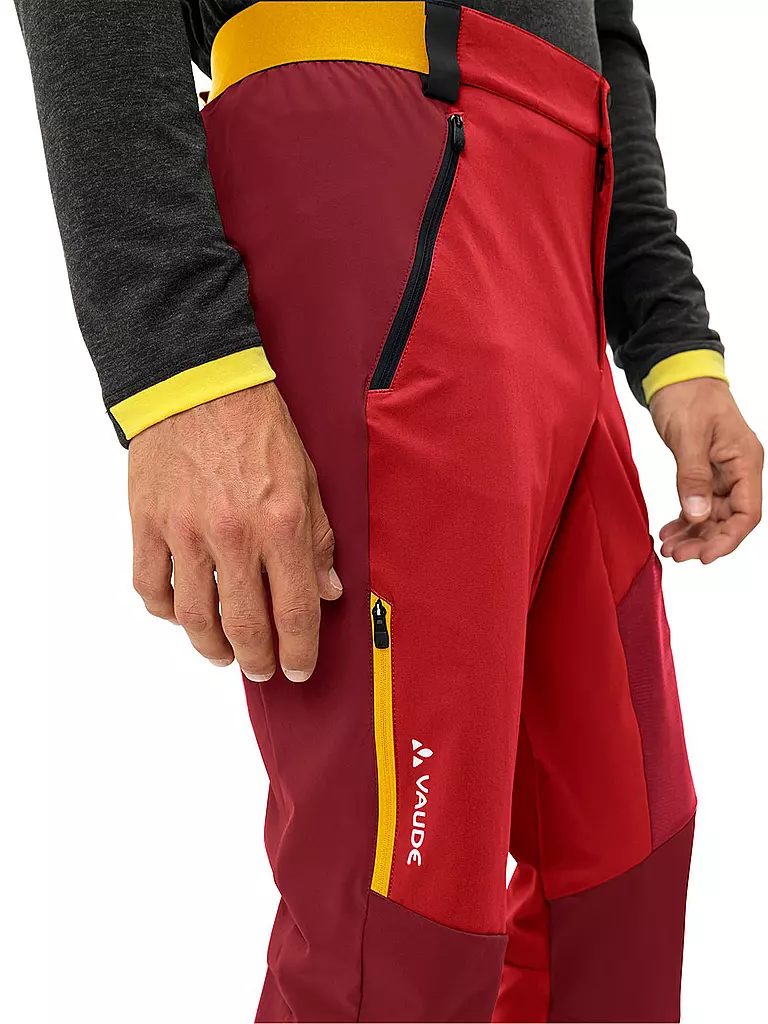 VAUDE | Herren Wanderhose Scopi | Rojo oscuro