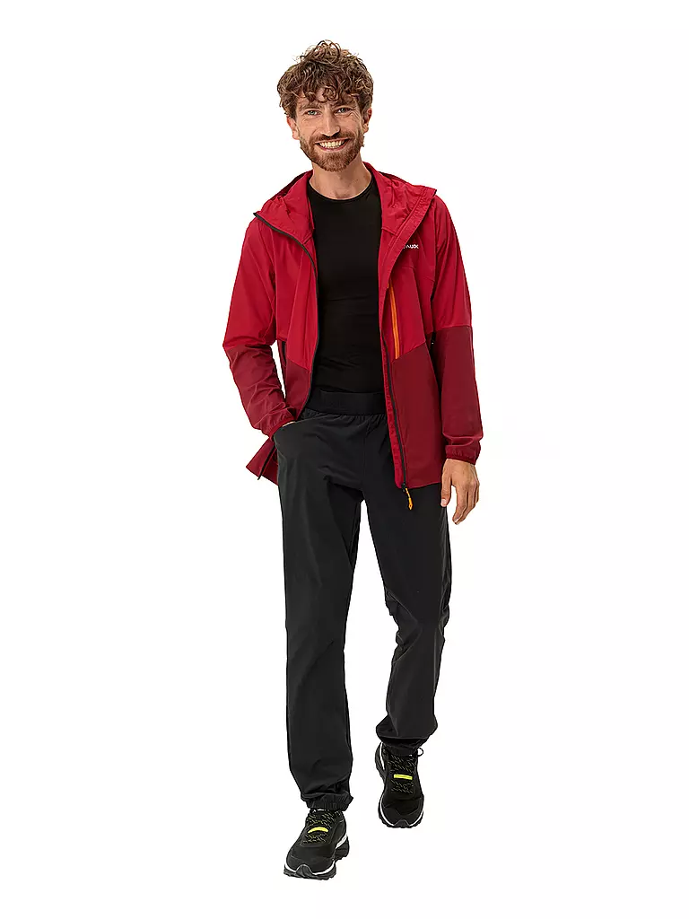 VAUDE | Herren Wanderjacke Tekoa Hoodie | Rojo oscuro