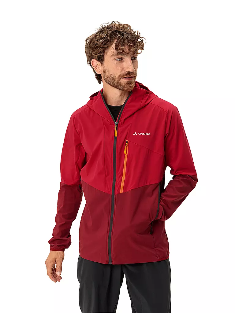 VAUDE | Herren Wanderjacke Tekoa Hoodie | Rojo oscuro