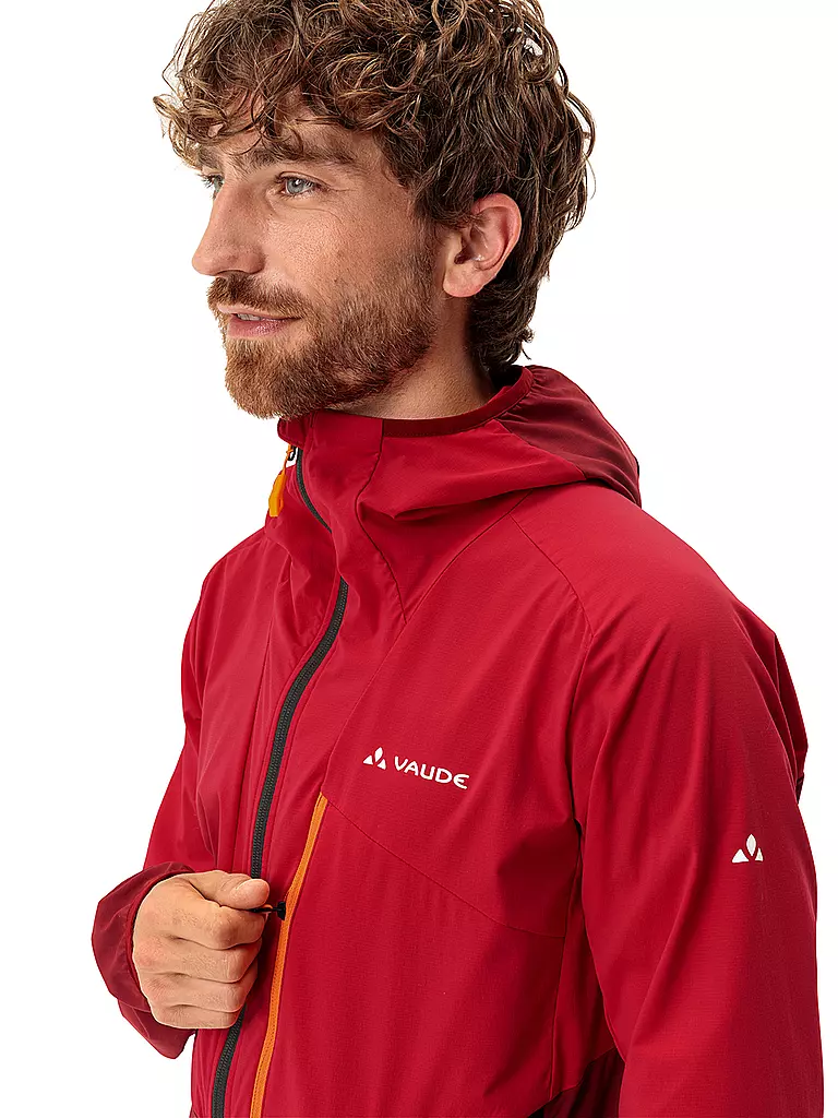 VAUDE | Herren Wanderjacke Tekoa Hoodie | Rojo oscuro