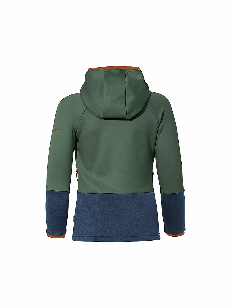 VAUDE | Kinder Fleecejacke Capacida Hoodie | Verde oscuro